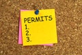 Permits sticky