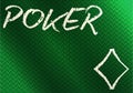 Casino chalk drawing diamonds poker card , vector