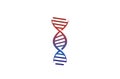 Creative Abstract Dna Spiral Helix Logo Design Vector Symbol Illustration Royalty Free Stock Photo