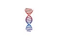 Creative Abstract Dna Spiral Helix Logo Design Vector Symbol Illustration