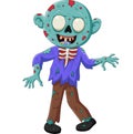 Cartoon zombie isolated on white background