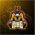 The King mascot logo design