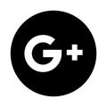 Google plus social media icon button