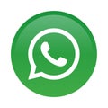 Whatsapp social media icon button Royalty Free Stock Photo