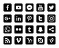 Social media icons Royalty Free Stock Photo