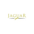 Simple elegant roaring jaguar logo icon illustration vector template design.