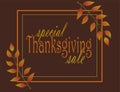 Very special Thanksgiving sale Royalty Free Stock Photo