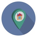 Home Location Color vector icon fully editable