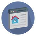 Property Website Color vector icon fully editable