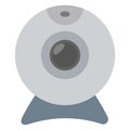 Camera Isolated Vector Illustration Icon editable Royalty Free Stock Photo