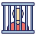 Criminal, jail Isolated Vector Icon that can be easily modified or edit