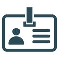 Candidate id card, employee card  Isolated Vector Icon that can be easily modified or edit Royalty Free Stock Photo