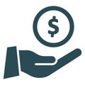 Charity, donation  Isolated Vector Icon that can be easily modified or edit Royalty Free Stock Photo