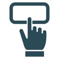 Authentication, finger gesture  Isolated Vector Icon that can be easily modified or edit Royalty Free Stock Photo