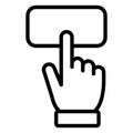 Authentication, finger gesture  Isolated Vector Icon that can be easily modified or edit Royalty Free Stock Photo