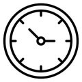 Household clock, minute machine timer  Isolated Vector Icon that can be easily modified or edit Royalty Free Stock Photo