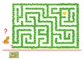 Logical puzzle game with labyrinth for children and adults. Help the monkey find way in jungle till bananas.