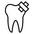 Dental Aid  Isolated Vector Icon that can be easily modified or edit Royalty Free Stock Photo