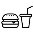 Unhealthy Food  Isolated Vector Icon that can be easily modified or edit Royalty Free Stock Photo