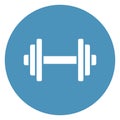 Dumbbell Isolated Vector Icon that can be easily modified or edit