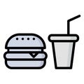 Unhealthy Food  Isolated Vector Icon that can be easily modified or edit Royalty Free Stock Photo