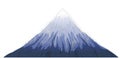 Mountain Fuji Snow Illustration Vector Royalty Free Stock Photo