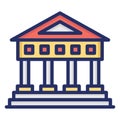 Heritage building, historic building Isolated Vector Icon which can be easily modified or edit Royalty Free Stock Photo