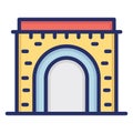 Hamaliyan salt mine, himaliyan salt Isolated Vector Icon which can be easily modified or edit Royalty Free Stock Photo