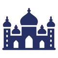 Badshahi masjid, badshahi mosque Isolated Vector Icon which can be easily modified or edit