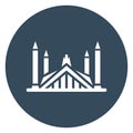 Faisal masjid, faisal mosque Isolated Vector Icon which can be easily modified or edit