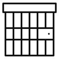 Criminal jail, imprison Isolated Vector Icon which can be easily modified or edit