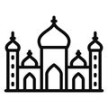 Badshahi masjid, badshahi mosque Isolated Vector Icon which can be easily modified or edit