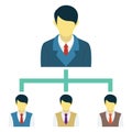 Management  Color Vector Icon which can easily modify or edit Royalty Free Stock Photo