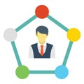 Management  Color Vector Icon which can easily modify or edit Royalty Free Stock Photo