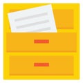 Drawers  Color Vector Icon which can easily modify or edit Royalty Free Stock Photo