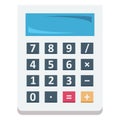 Calc Color Isolated Vector Icon that can easily modify or edit