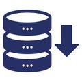Data download  Isolated Vector icon easily edit or modify Royalty Free Stock Photo