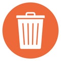 Bin  Isolated Vector icon easily edit or modify Royalty Free Stock Photo