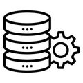Gear  Isolated Vector icon easily edit or modify Royalty Free Stock Photo