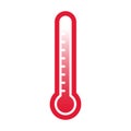 Thermometer with scale temperature indicator