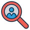 Find Person Isolated Vector Icon easily editable Royalty Free Stock Photo