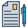 Writing Isolated Vector Icon easily editable Royalty Free Stock Photo