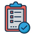 Task Complete Isolated Vector Icon easily editable Royalty Free Stock Photo