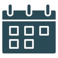 Calendar Isolated Vector Icon easily editable Royalty Free Stock Photo