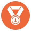 Position Medal Isolated Vector Icon easily editable Royalty Free Stock Photo