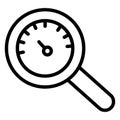 Magnifier Isolated Vector Icon easily editable Royalty Free Stock Photo