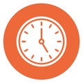 Clock Isolated Vector Icon easily editable Royalty Free Stock Photo