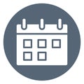 Calendar Isolated Vector Icon easily editable Royalty Free Stock Photo