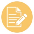 Writing Isolated Vector Icon easily editable Royalty Free Stock Photo