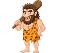 Cartoon caveman holding a club